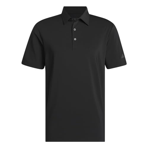 Adidas Men's Ultimate365 Solid Polo Shirt, Black, Large