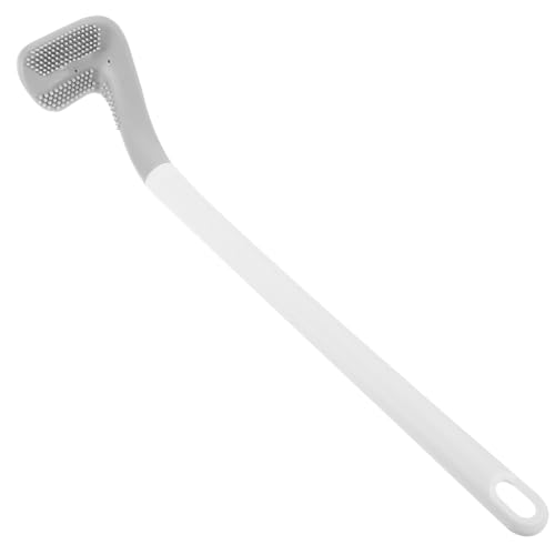 minkissy Brosse WC Noire avec Poignée Antidérapante en TPR Brosse De Nettoyage pour Cuvette De Toilette Outil Efficace sans Rayure pour Salle De Bain 15.35In