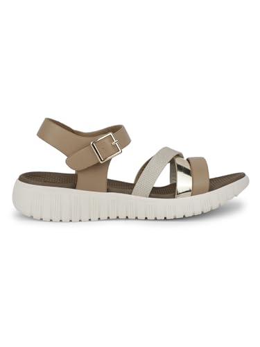 Image of Liberty Healers ZQ-AL-SN04 Casual Sandal For Women With PU Sole | Stylish & Comfortable | Durable Summer Footwear for Outdoor /Indoor - Ideal for Everyday Wear