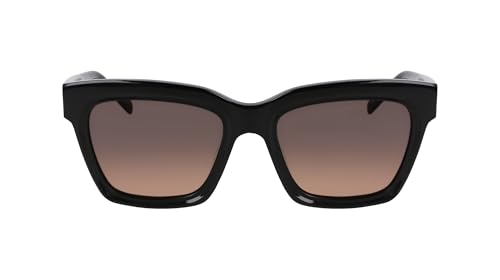 DKNY DK551S Black Smoke/Brown