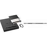 LAMY safari NCode kleines elektronisches digitales Notizbuch A5 Set - schwarz & LAMY M 21 Mine 803 – Kugelschreiber-Mine aus Metall in der Farbe Blau mit Stahlspitze – Für alle Mehrsystemschreiber