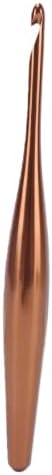 Onythral 5.5mm Crochet Hook, Aluminum Crochet Needle with Ergonomic Non Slip Grip, Polished Tip, Velvet Storage Box, Lightweight for Sweater Scarf Doll Crocheting