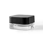 250 Pack Packlahoma 9ml Glass Cube Jars with Black Lids, Refillable Cosmetic Containers - Image 3