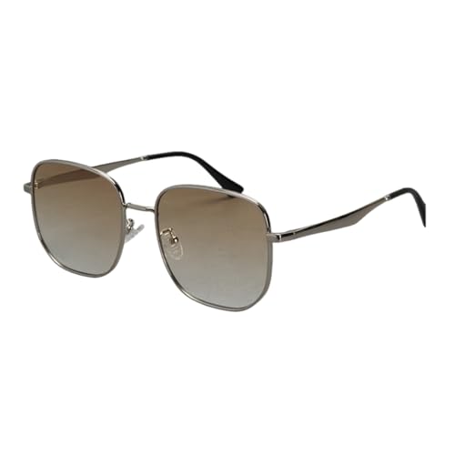 Lunettes de soleil rétro en métal avec verres dégradés pour hommes et femmes