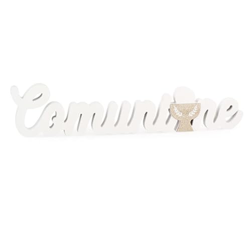 Zelda Bomboniere Scritta Comunione Legno 55x2x12 Decorazioni Allestimenti Cerimonia