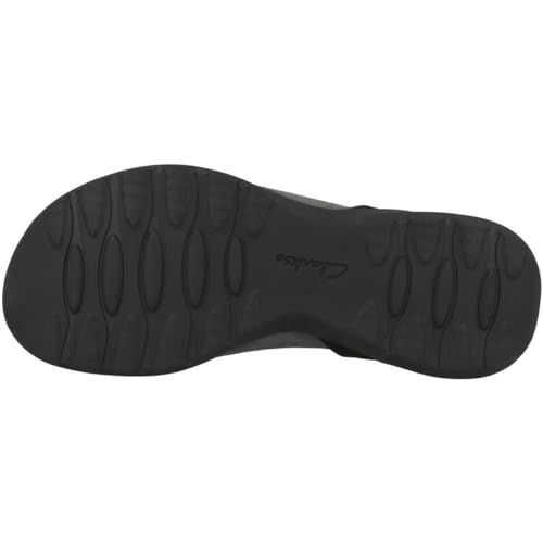 Image of Clarks womens April Cove, Black Nubuck, 4.5 UK