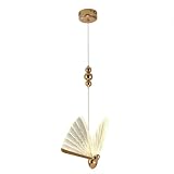 Modern Creative Butterfly Pendant Light, Creative Acrylic Hanging Lamps for Living Room, Clear