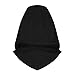 Rogue Ninja Hood Cyberpunk Mask Assassin Cosplay Techwear Cowl Ren Faire (Black)
