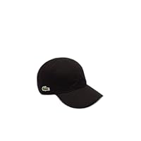 Lacoste Men's Basic Side Croc Cap, Black, One Size