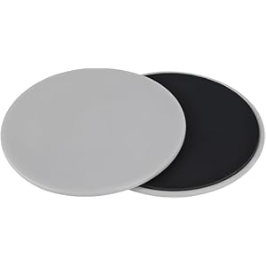 Zhenghebuy Leg Sliders 2 Dual Sided Core Sliders,Dual-Sided Gliding Discs for Abdominal Exercises,Exercise for Full Body Workout,Home Exercises to Strengthen Core,Glutes, Abdomen(Grey)