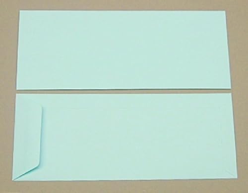 Blanke Versandtaschen 125x312mm 120g/qm gummiert VE=100 Stück lagune