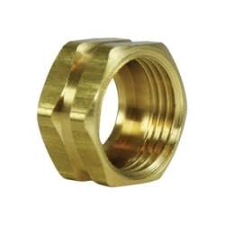 Champion Brass GHN1-H Hex Nut, 3/4 in, Brass (5 Pack)