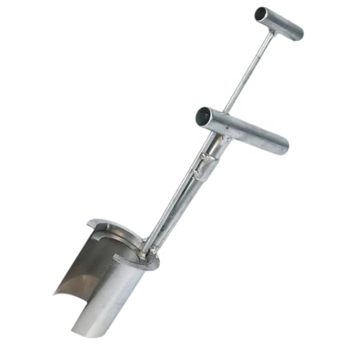 Nirelief Bulb Planter Tool, Heavy Duty Long Handle Stainless Steel Seed Planter Tool for Digging Holes to Plant Tulips, Iris, Daffodils Watering Bulbs Seed Plant Watering Bulbs