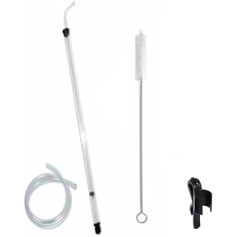 Fermtech Regular 24" Long Auto Siphon with 8 feet of Tubing & Clamp Include 30" Brush Cover