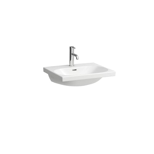 LAUFEN LUA Aufsatz-Waschtisch, 1 Hahnloch, mit Überlauf, 550x460mm, H8160820001041, Farbe: Weiß