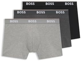 BOSS 3er Pack Herren Trunks Power Boxer Boxershorts Unterhosen Cotton Stretch