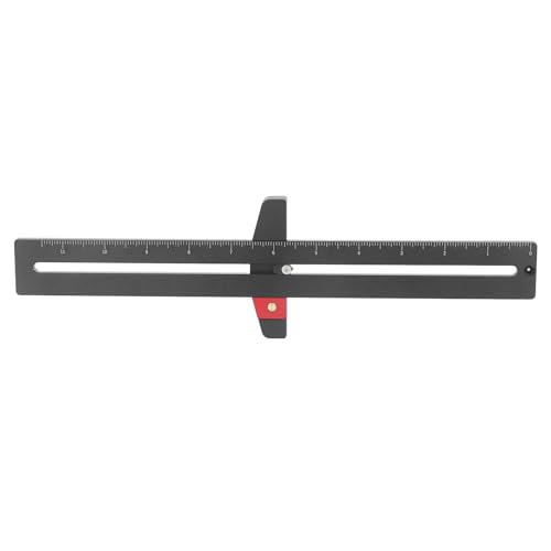 Woodworking Scriber Ruler Tool Aluminum Alloy Precision Marking Line Layout Measuring Positioning for Woodworkers Carpenters DIY Craftsmen