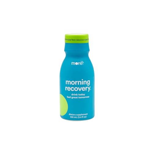 Morning Recovery Electrolyte Milk Thistle Drink Proprietary Formulation to Hydrate While Drinking for Morning Recovery Highly Soluble Liquid DHM Lemon Ginger Pack of 1