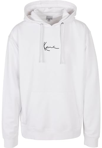 Karl Kani Herren KKMQ12005 SMALL Signature Hoody WHT White, XS