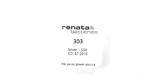 2 batterie orologio Renata 303 1,55 V SR1154SW SR44SW cella a bottone