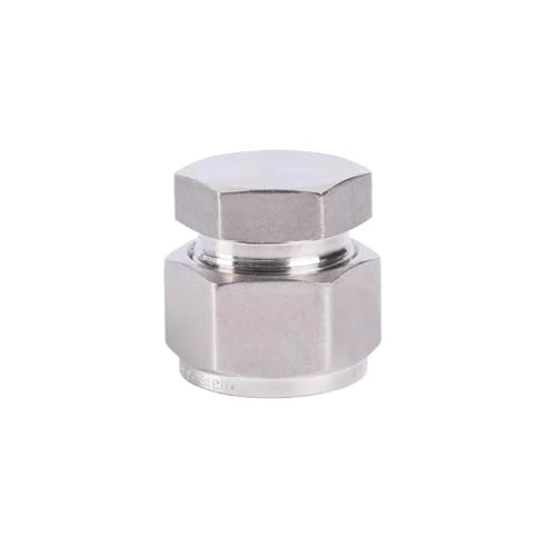 Acoplador de acero inoxidable 304 de alta resistencia con tapon de compresion metrico de 12mm 4