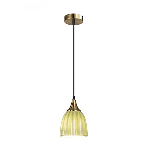 Plafonnier lustre céramique rétro suspension E27 salon cuisine salle à manger