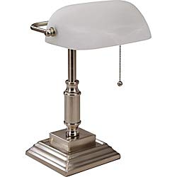 Lorell 99955 Classic Desk Lamp, 15" X 6.5", Silver #TOP21