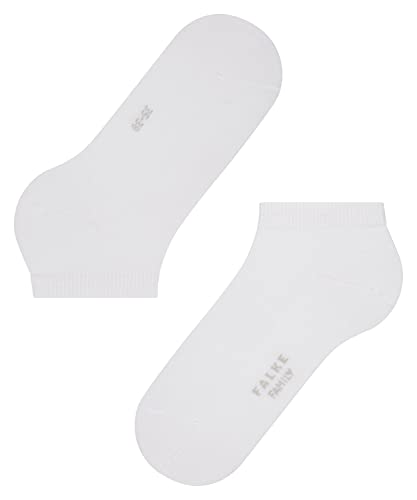 Image of FALKE Women's Family Cotton Sneaker Socks, White, 8-10.5