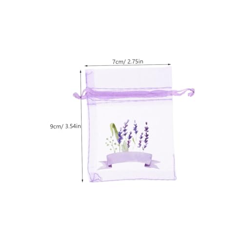 20 bolsas de sachet lavanda Sosoport 20pcs organza miniatura 2