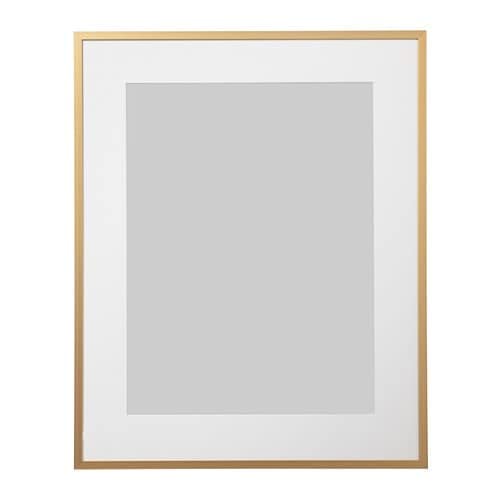 LOMVIKEN ロムヴィーケン フレーム - ゴールドカラー 40x50 cm 704.194.62