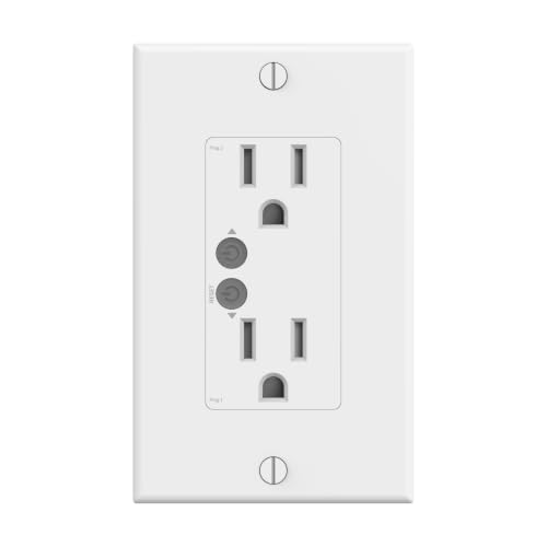 THIRDREALITY Smart Wall Outlet Dual Independent Control for 2 Sockets Individual Power Monitoring Zigbee Repeater Compatible with Home Assistant & SmartThings ETL Certified