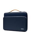 tomtoc MIL規格準拠 13インチ MacBook Air M5-M1 2026-2018 / 13 MacBook Pro M2 M1 2023-2016 / 13 iPad Pro iPad Air / 13.8-12.3インチ Surface 対応 ノートパソコンケース 11.6-13.8インチ パソコンケース PCバッグ ブリーフケース 撥水加工 耐衝撃 通勤 通学 ダークブルー