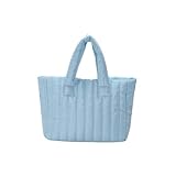 Sacola minimalista de algodão de cor sólida | Bolsa feminina com design de nicho de grande capacidade, bolsa de ombro de transporte duplo e bolsa de mão 305-1