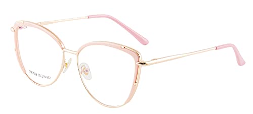 Image of Cat Eye Blue Light Blocking Glasses Women TR90 Lightweight Computer Eyeglasses Anti blue-ray Eyewear