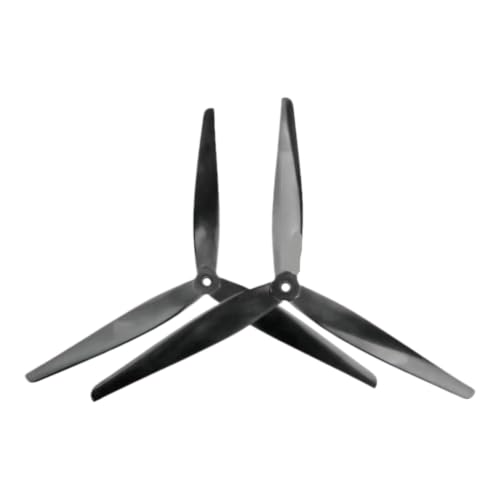Hélice drone multirotor 16x8x3 noire tripale en nylon et fibre de verre