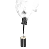 Mini Fog Machine,Smoke Machine for Outdoor Events DJ Parties Photography,Indoor Stage Effects,Halloween (slim circle black)