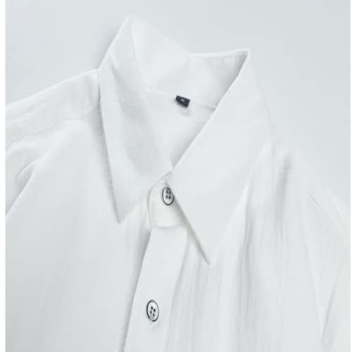 Voorjaarshemd met lange mouwen voor heren Modieus Eenvoudig Persoonlijkheid Knap Comfortabel Ademend Dagelijks Veelzijdig Outdoor Forenzenreversoverhemd - Afbeelding 5