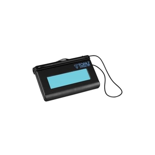 Topaz T-LBK460SE-HSB-R 1x5 Backlit LCD Signature Capture Pad - USB Connection (Higher Speed Version)