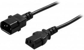 PowerWalker 91010013 Electric Cable Black C14 Coupler C13 Coupler - Electrical C