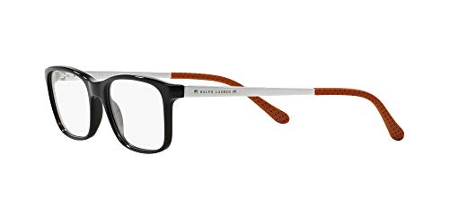 Ralph By Ralph Lauren Men's Rl6134 Rectangular Prescription Eyewear Frames, Black/Demo Lens, 53 Mm #TOP2