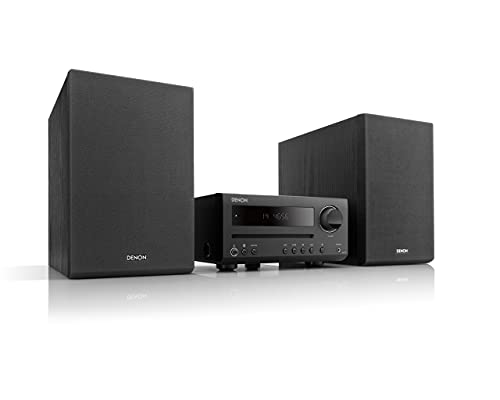 Denon D-T1 Home audio mini system Black 30 W D-T1, Home audio mini system, Black, Monotone, 30 W, 2-way, 12 cm