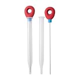MAIKAOZAI Lot de 2 Aiguilles à Gâteau Inoxydables, Testeur de Cuisson Précis, Outil de Pât...