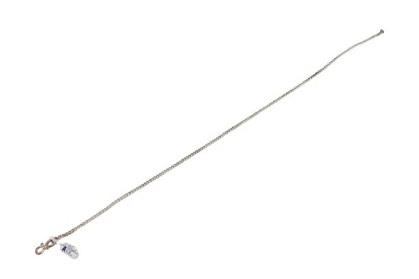 Tobillera de aleación de plata india Rajasthan Gems regalo tradicional