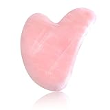 CCbeauty Gua Sha Scraping Tools Natural Rose Quartz Handmade Guasha Facial Board for SPA Acupuncture