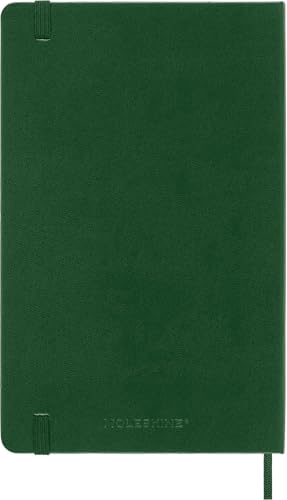 Moleskine Classic Ruled Paper Notebook, Hard Cover and Elastic Closure Journal, Color Myrtle Green, Size Large 13 x 21 cm, 240 Pages - 3