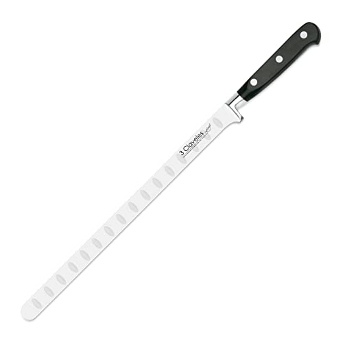 3 Claveles - 3Claveles Forgé - Cuchillo salmon alveolado forjado, 30 cm, 12 pulgadas