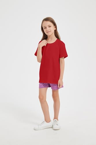 Image of 2-Pack Kids Cotton T-Shirts Short Sleeve Basic Tops for Toddlers Boys Girls