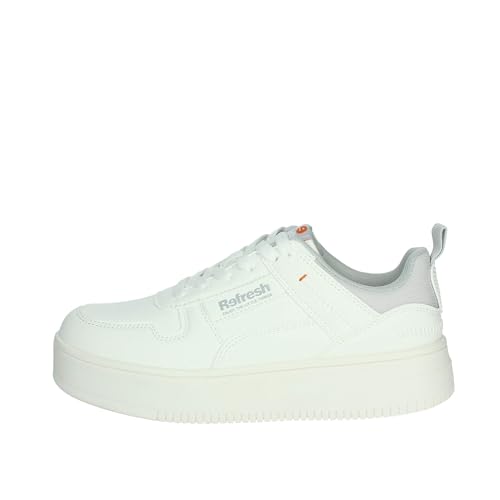 Basket Femme Refresh 172350 basket blanche basse en toile souple légère