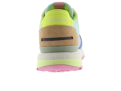 victoria Unisex-Adult Luna Nylon & Suede Multicolor Sneaker3