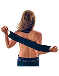 Skinerals Microfiber Back Applicator Mitt Band, Back Self Tanner and Body Lotion Applicator Band, Black
